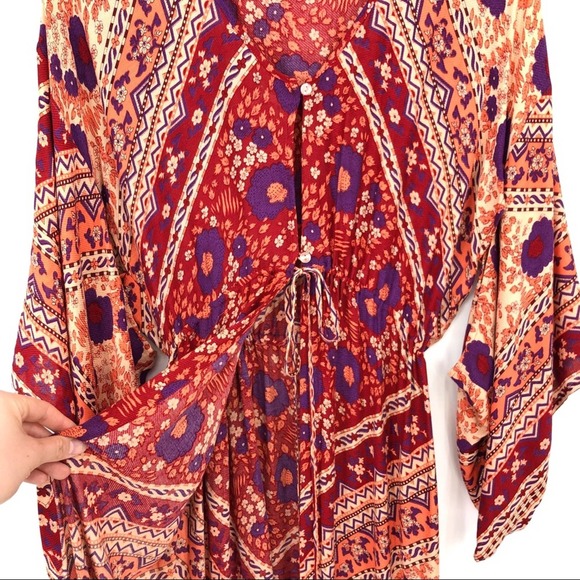 ARNHEM Sunbird Kimono Orange Purple Cream S - Picture 5 of 10